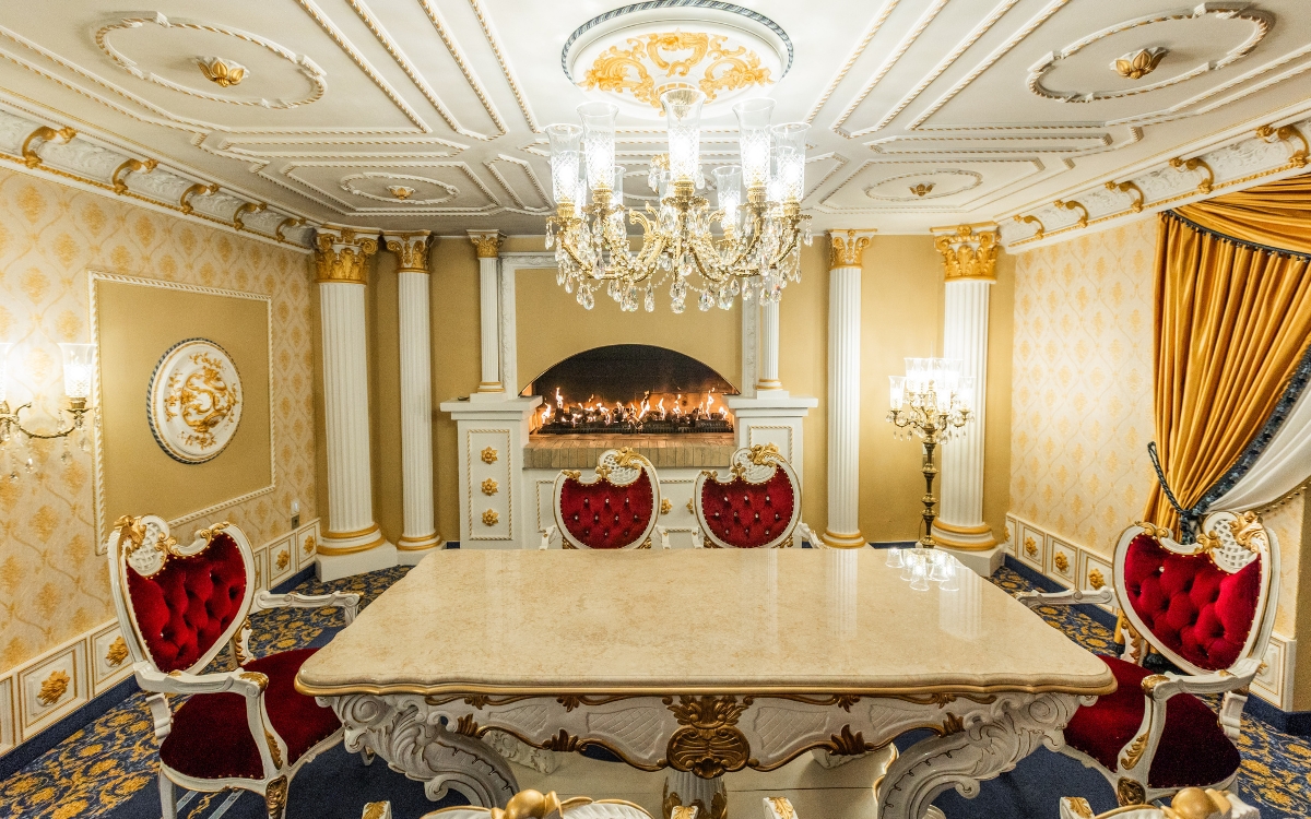 Brass glass chandelier EL8531201PT