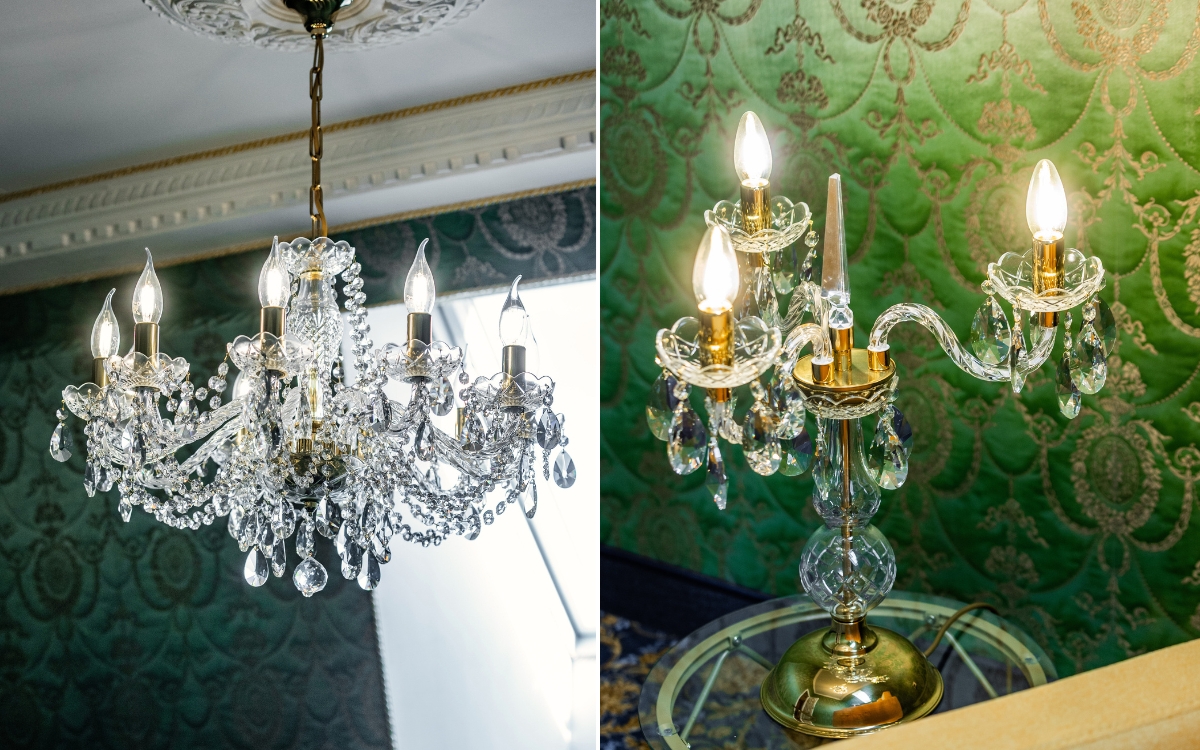 Crystal chandelier AL180K  Table lamp AS003K