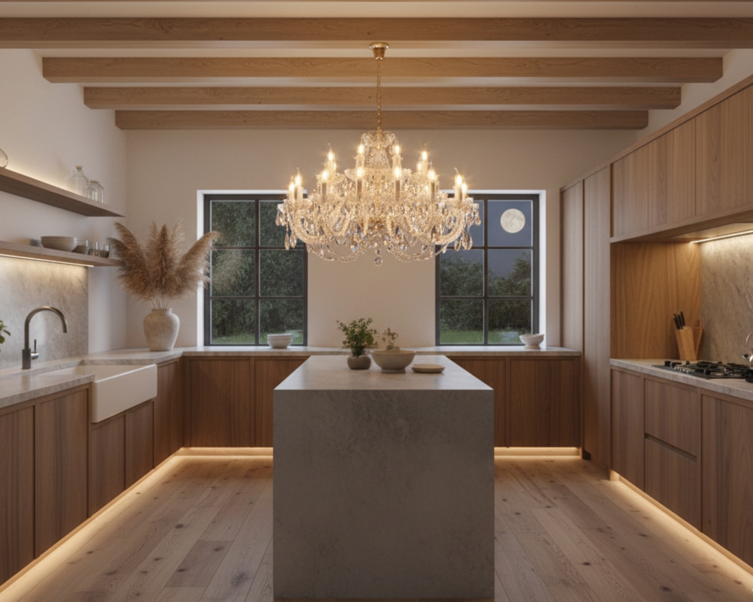 Crystal chandelier EL1022402PB