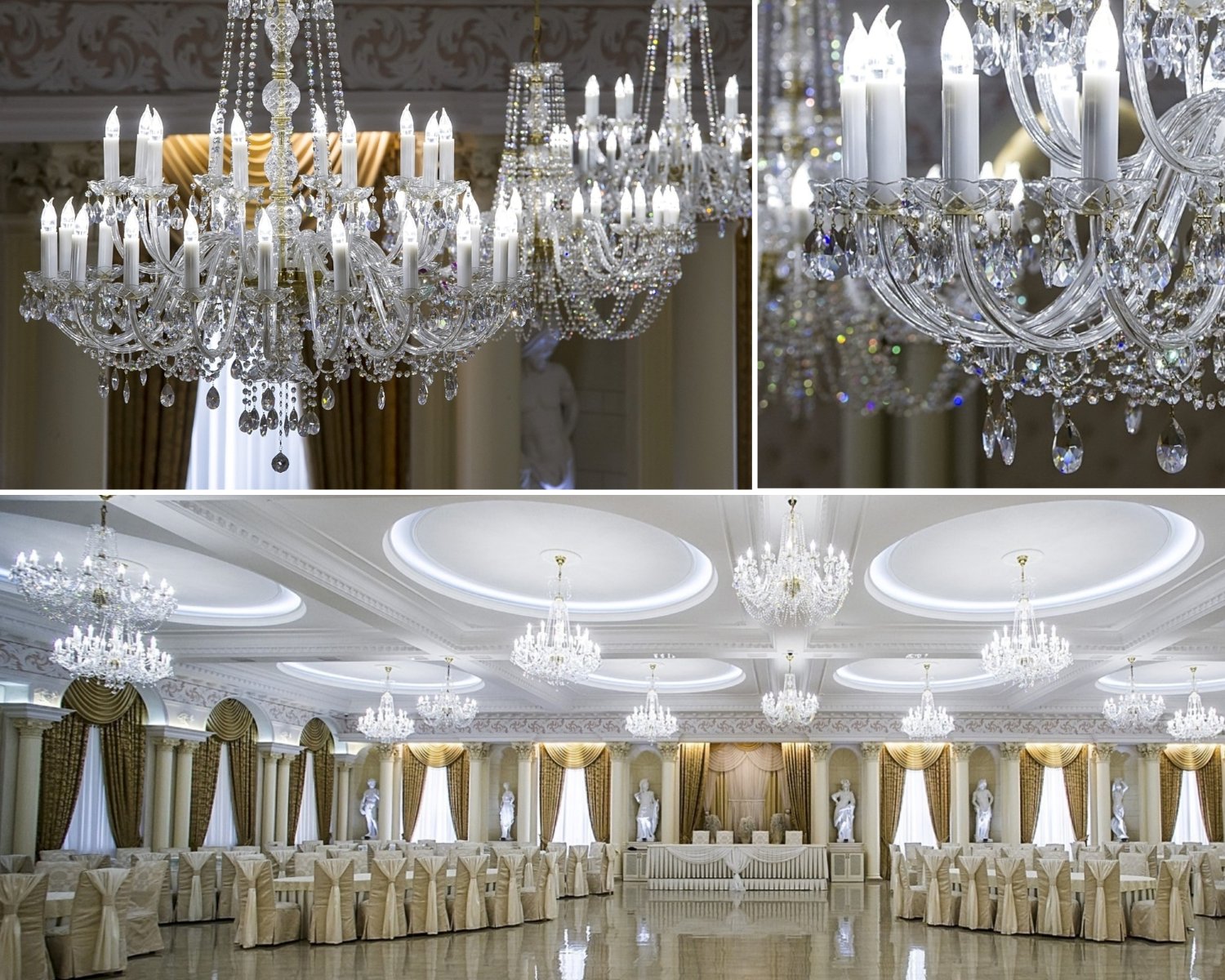 The wedding hall of a luxury hotel in Chișinău
