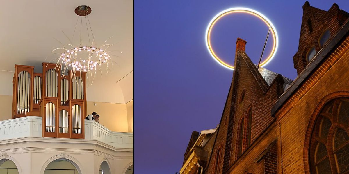 Left: St. Anne’s Church – Jablonec nad Nisou, Czech Republic. Right: St. Willibrord’s Church – Netherlands.