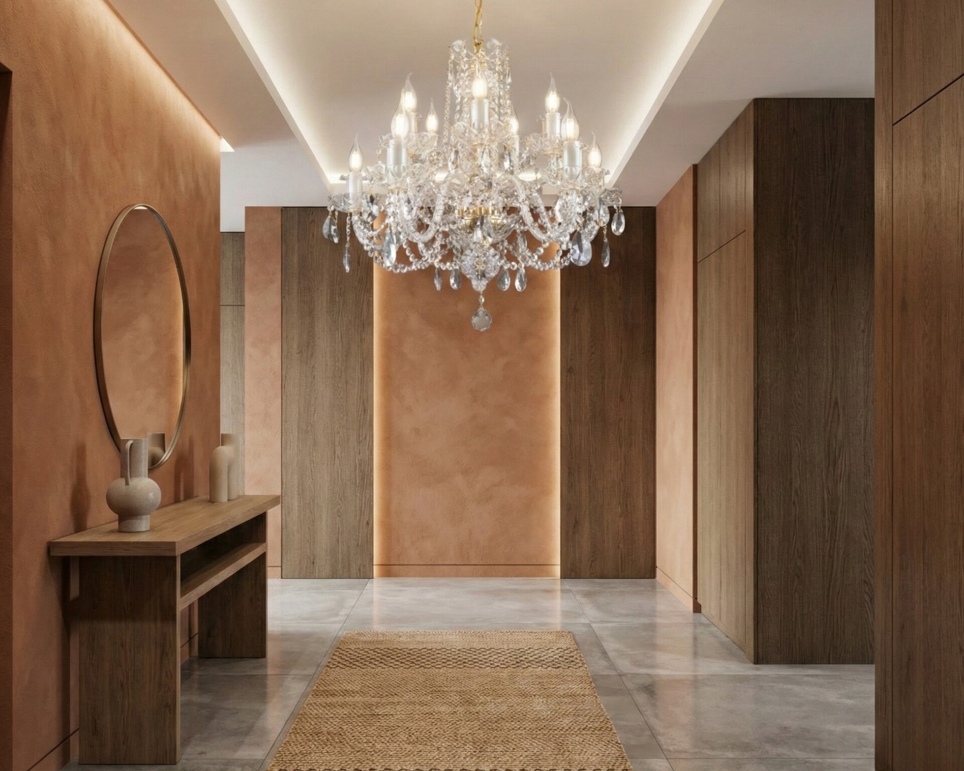 Crystal chandelier Bohemia Crystal original EL100802PB