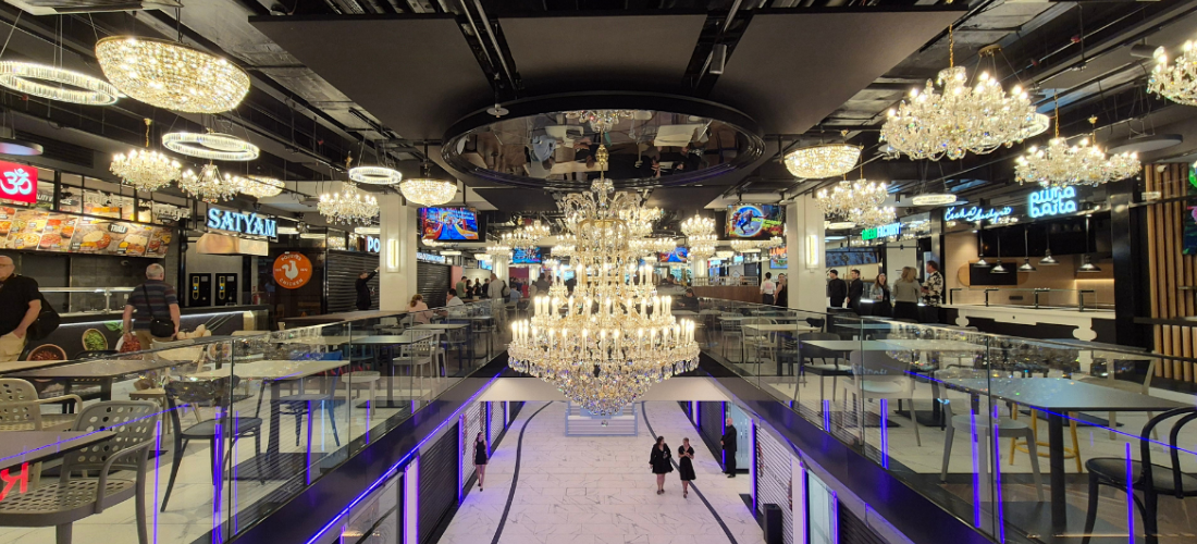 more than 300 crystal chandeliers of Czech manufacture