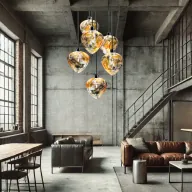 Chandeliers in industrial interior | ARTCRYSTAL.EU