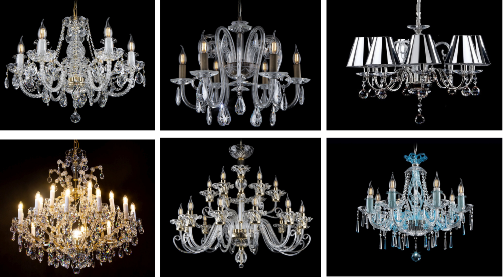 crystal chandeliers