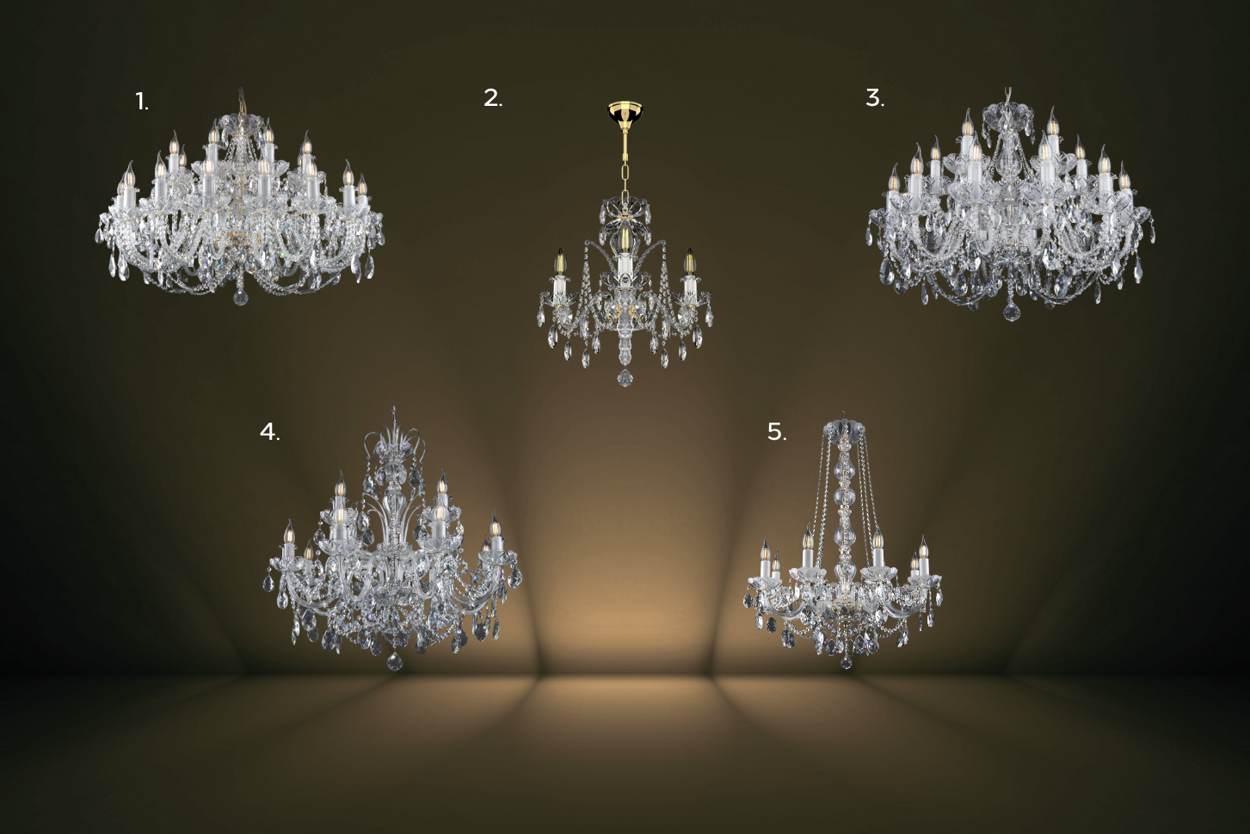 Art Nouveau elegance illuminated by Bohemian crystal