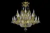 Large Brass Chandeliers | Free transport in the EU | ARTCRYSTAL.CZ