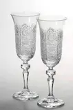 Cut glass flute 2pcs 12116-150ml
