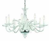 Clear Glass Chandelier Amadeus 8 Ni