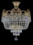 Chandelier cast brass L375CLNT