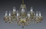 Chandelier with color trimmings L058B 8008