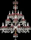 Crystal chandelier ruby EL6002417