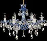 Crystal chandelier blue EL601613