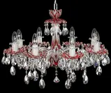 Crystal chandelier ruby EL601817