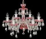 Crystal chandelier ruby EL601917