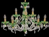 Crystal chandelier green EL660915