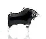 Glass figurine - bull  JA/BYS/BL
