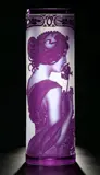 Vase of cut crystal purple SEB400FP