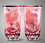 Crystal glasses red A. Mucha SEB20C03290M