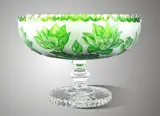 Bowl of cut crystal green SEB63040330L 