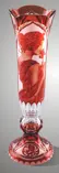 Vase of cut crystal red A. Mucha SEB82C12585M