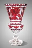 Vase of cut crystal red A. Mucha SEB83046360M