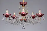 Chandelier crystal LLCH05-RED-SP