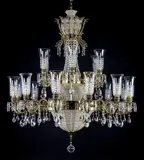 Luxurious brass chandelier L16002CLN