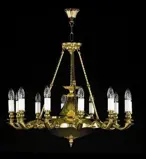 Chandelier cast brass L386