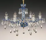 Crystal chandelier blue EL601613