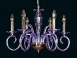 Crystal chandelier violet EL216660