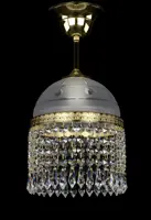 Brass chandelier with trimmings L331CLN