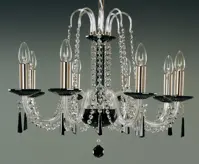 Glass chandelier black EL210803Black