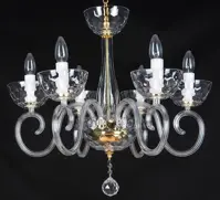 Clear Glass Chandelier EL225607