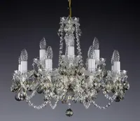 Chandelier with color trimmings L074B 8007