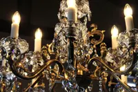 Brass chandelier EL8501201PT