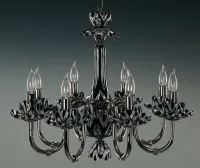 Glass chandelier black EL605818 ant