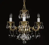 Brass chandeliers with trimmings L345CLN