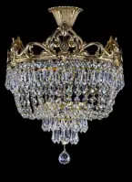 Chandelier cast brass L375CLNT