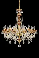 Chandelier crystal - painted AL106