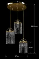 Pendant Lighting Crystal L10032CLN