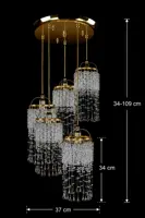 Pendant Lighting Crystal L467CLN