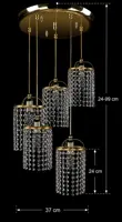 Pendant Lighting Crystal L477CLN