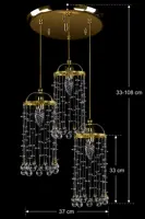 Pendant Lighting Crystal L483CLN