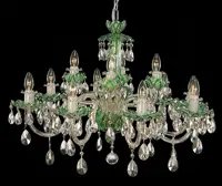 Crystal chandelier green EL6011215