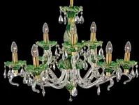 Crystal chandelier green EL660915