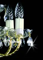 Chandelier with metal arms L183CE