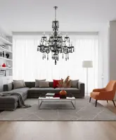 Chandelier crystal black ATCH8+4A Chandelier crystal black ATCH8+4A