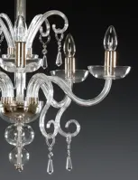Clear Glass Chandelier  AL058 - detail 