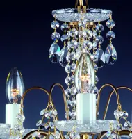 Chandelier with metal arms AL086